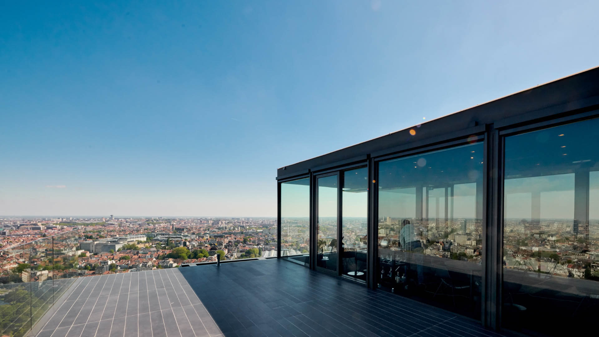 Restaurant gastronomique La Villa in the Sky Bruxelles